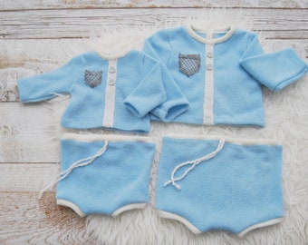 SITTER photography outfit baby boy top and pants set; baby boy photo shoot outfit