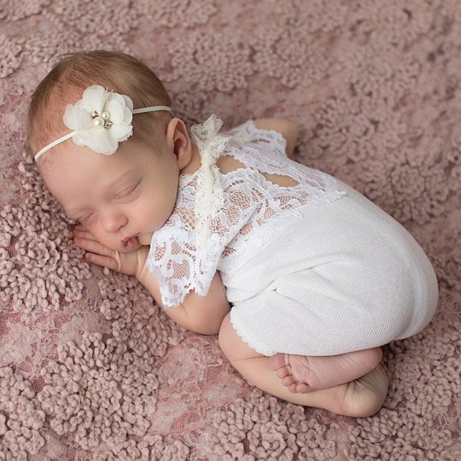 newborn-romper-prop-newborn-lace-romper-white-short-sleeve-etsy