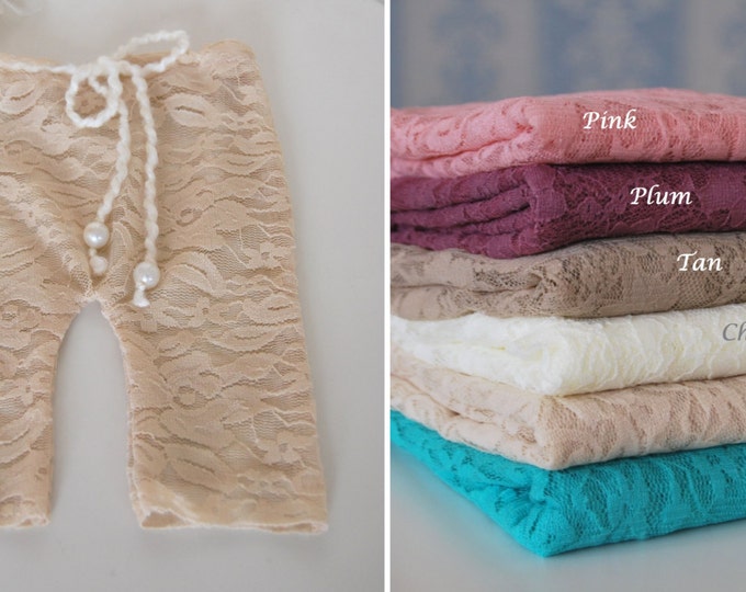 Newborn Lace Pants Choose Your Colour Lace Baby Legging Etsy