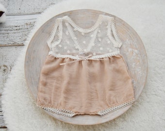 Newborn Photo Prop Newborn Romper Photography Posing Pillow Newborn Girl Outfit Photography Newborn Photo Outfit Girl Romper Prop