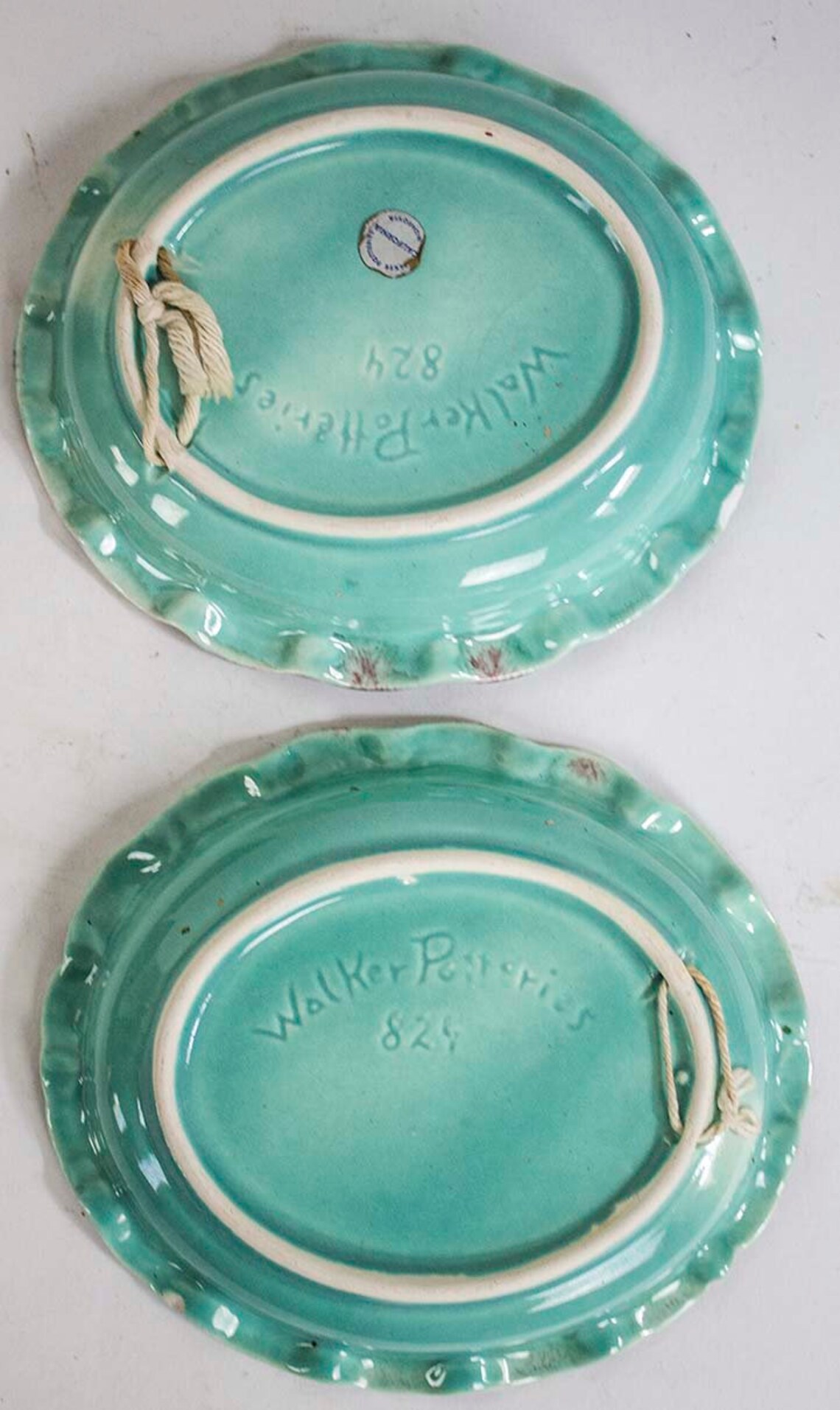 Walker Pottery California Lot of 2 Trivets Wall Decor Ash Tray Etsy