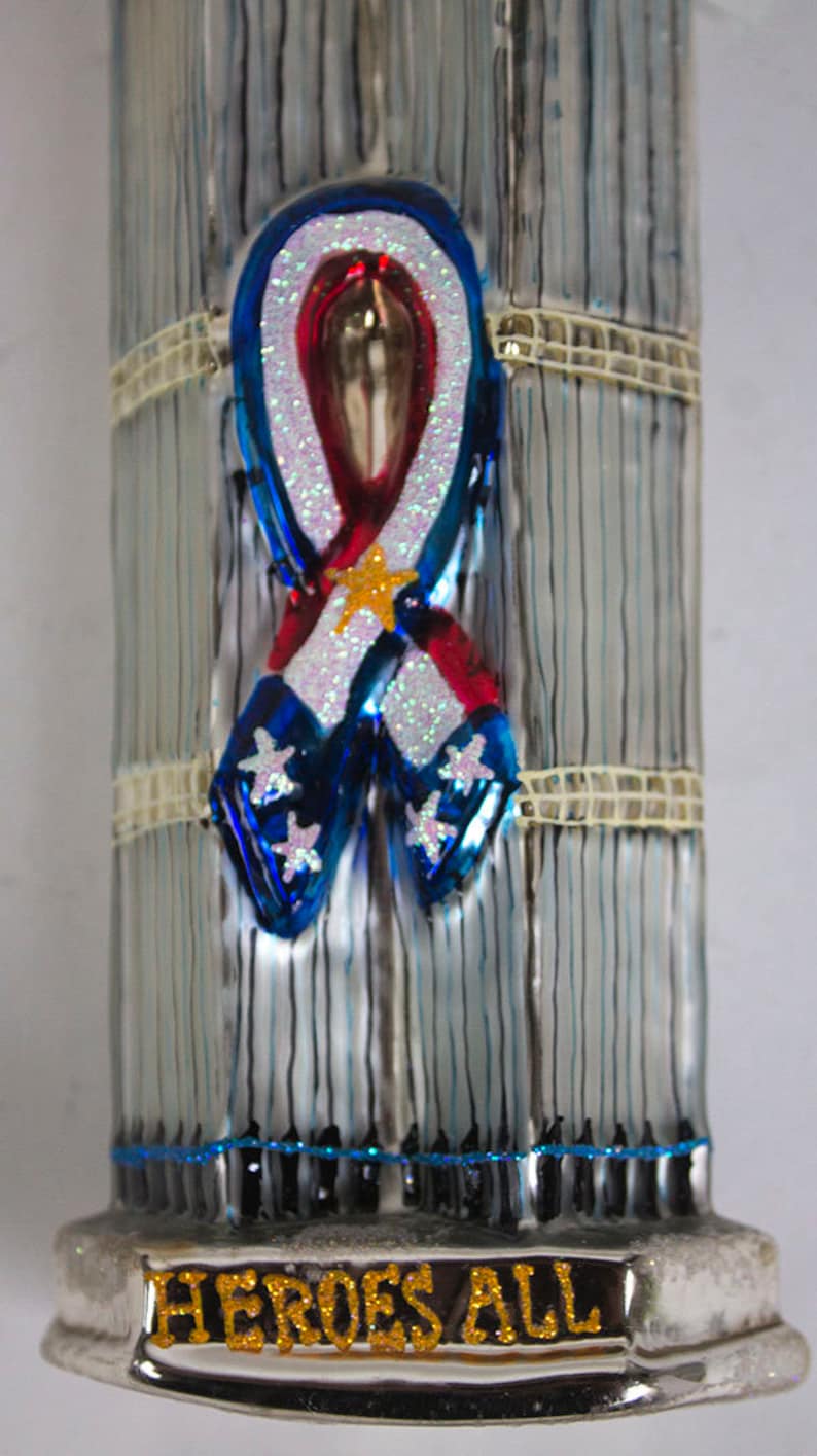 Christopher Radko Ornament Heroes All Twin Towers World Trade Center 911 NWT /& Box