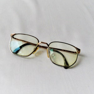 Vintage OWP Gold Metal Eyeglasses Frame - Made in Germany