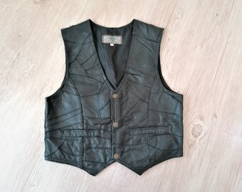 Kids Leather Vest Etsy