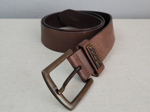 Vintage Leather Belt in Brown | Sturdy Unisex Wai… - image 1