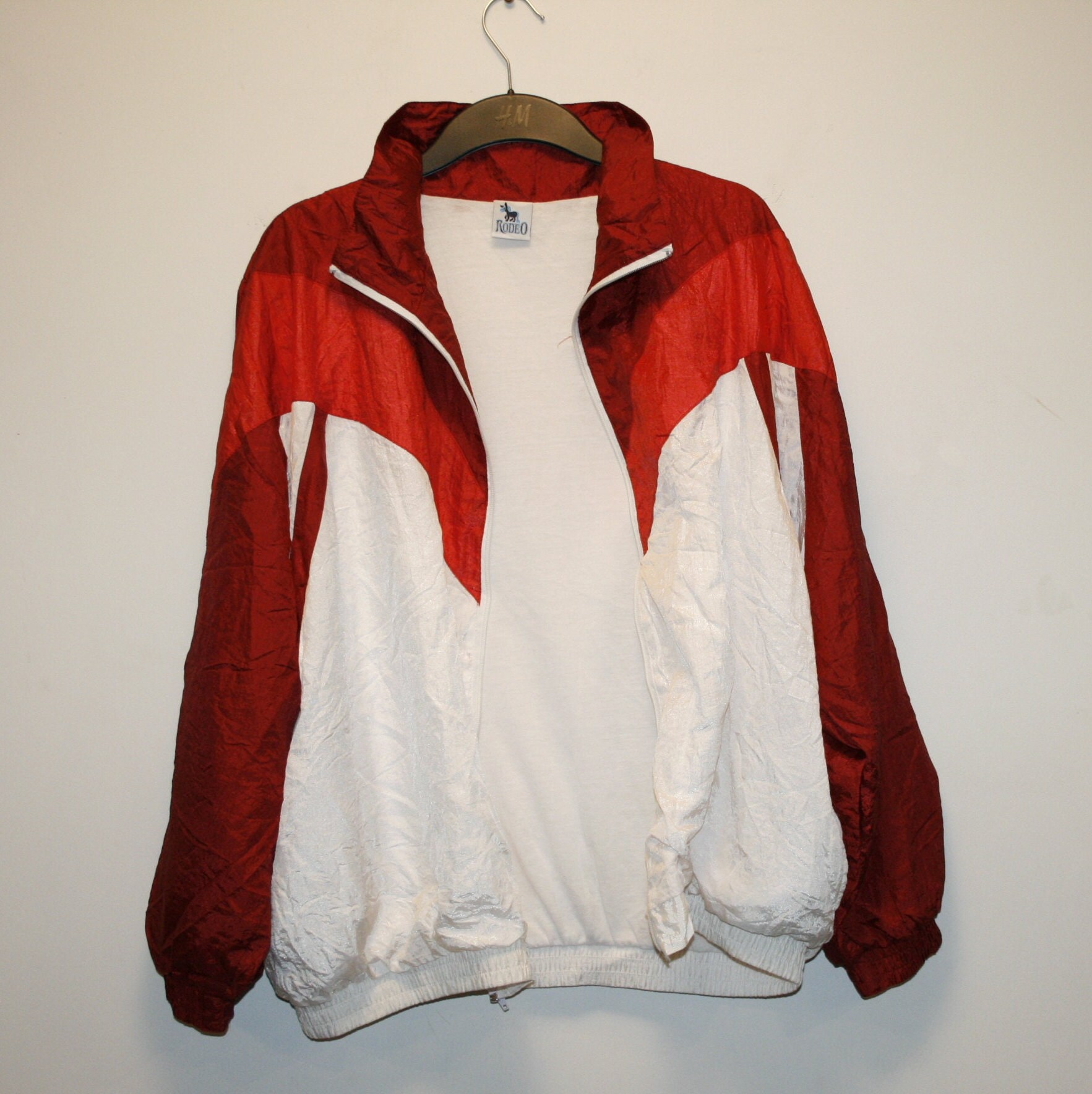 スペシャル特典 White Vintage Red Windbreaker Spring Shelljacket Men Sport Clothing