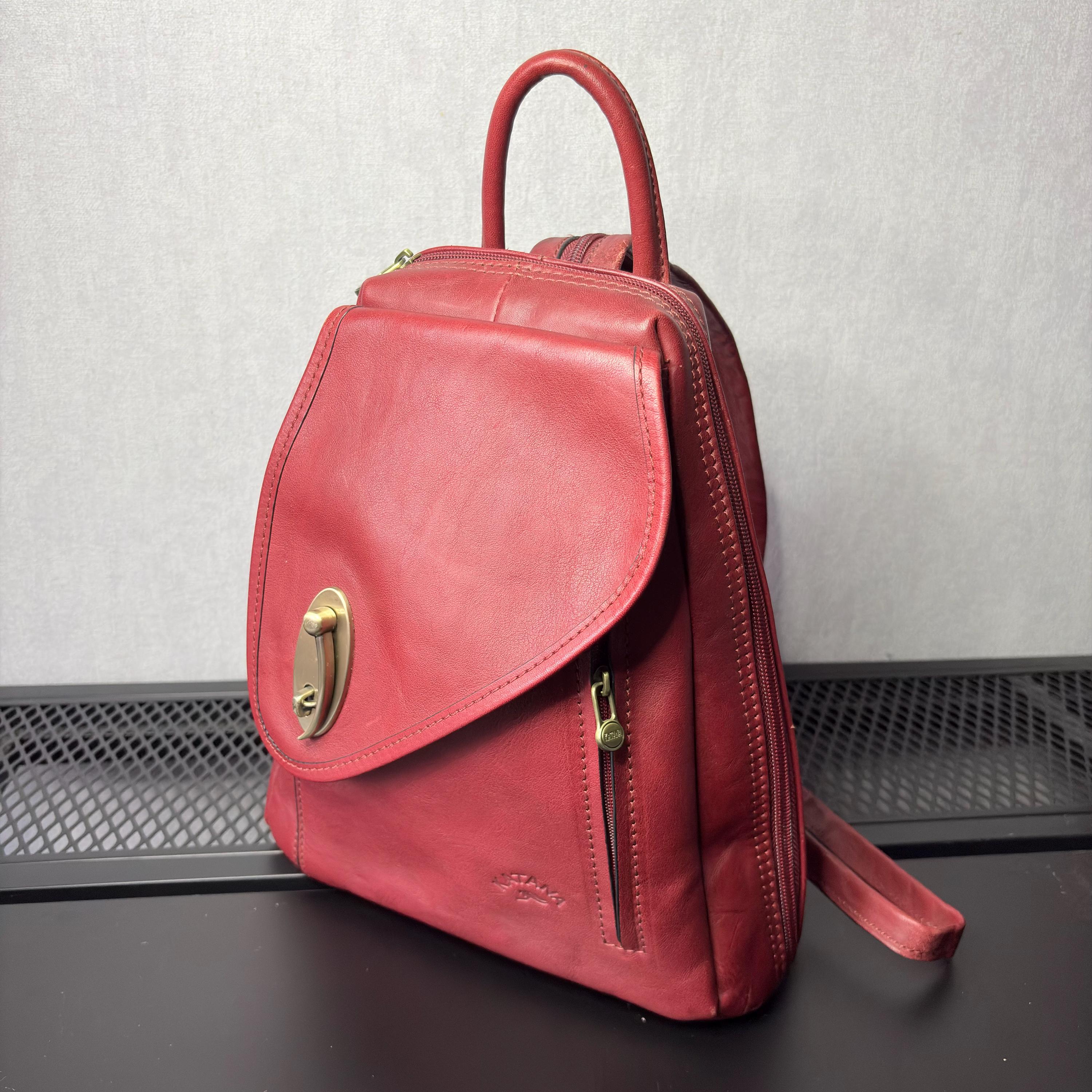 backpack leather red Dayfine Vintage Backpacks for Women Oil Wax Purse Satchel Bag Knapsack Shoulder Bag Men Casual College Bags-Red : Clothing, Shoes & Jewelry the Monterey Backpack keeps your everyday items together while stylishly setting you apart. RED BACKPACK