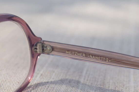 Vintage oval brown pink eyeglasses from the 80s M… - image 5