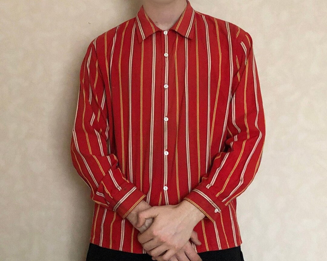 トップス OLD vtg cotton check long shirt Vintage Checkered Pattern Women's Long Sleeve T-Shirt