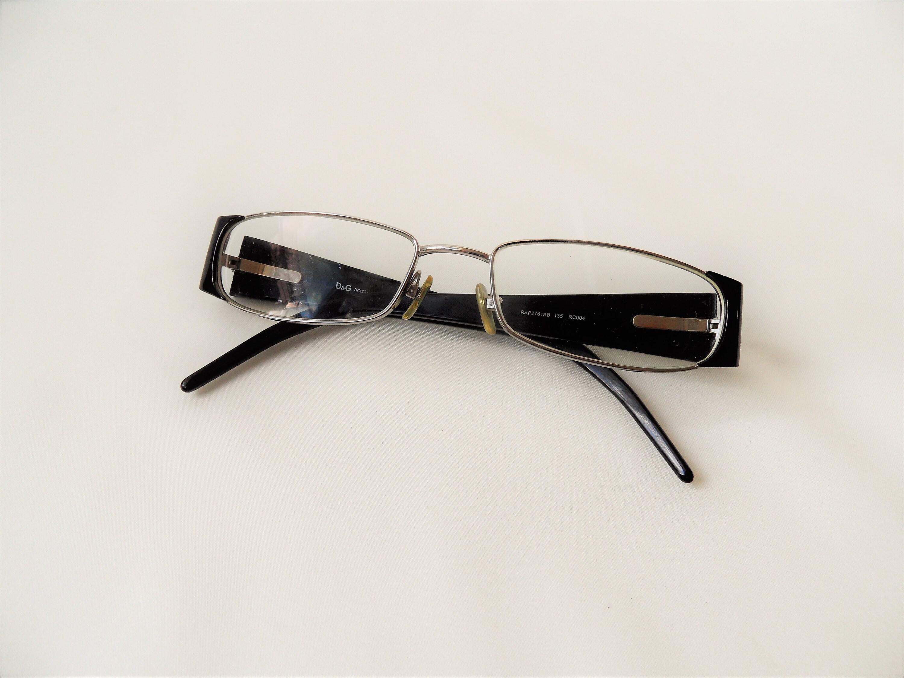 Burger Nathaniel Ward maak je geïrriteerd Vintage Dolce & Gabbana bril Designer brillen metalen frame en - Etsy  Nederland