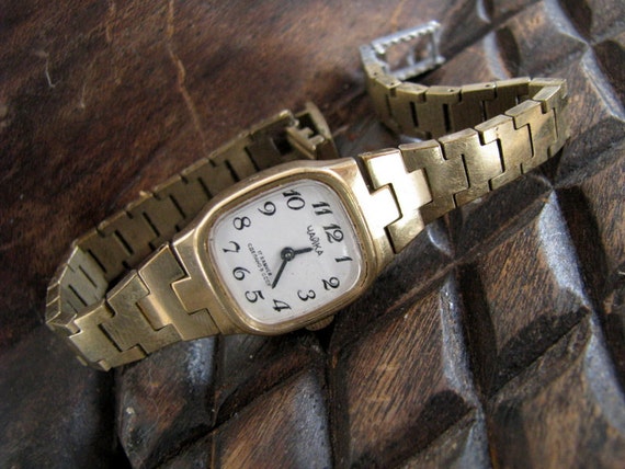 Vintage mechanical gold plated ladies watch CHAIK… - image 1