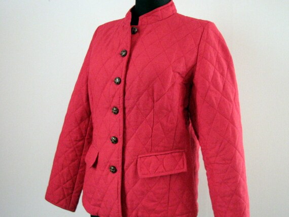 buttoned casual quilted coat