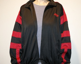 Vintage PUMA Windbreaker Jacket: Red & Black Sportswear (XL)