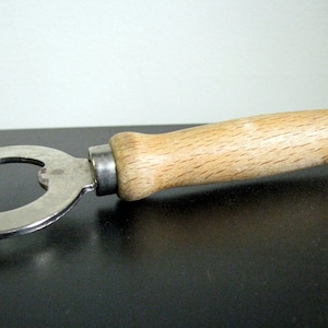 Vintage heart bottle opener Wooden stainless steel Wooden cork Open Barware Made in Germany