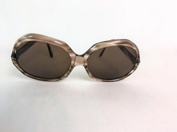 Gafas sol retro vintage montura marrón grande Mujer - España