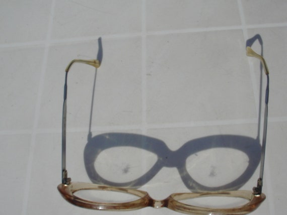Soviet russian plastic glasses frame with metal a… - image 6
