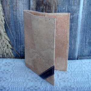 Leder Dokumentenhalter handgemachte Ledertasche Beige Visitenkarten halter Abdeckung Geldbörse Hochwertige Schreibwaren Tasche Handarbeit aus Leder