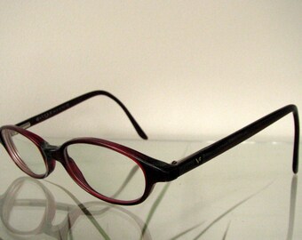 Italian vintage VOGUE eyeglasses Designer eyewear Bordo plastic frame Ladies eyeglasses Spectacle Frames