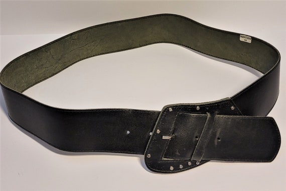 『VINCENNES LEATHER BELT』(VINTAGE BLACK) Double Rl Vincennes Leather Belt In Vintage Black | ModeSens