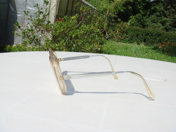 Soviet russian plastic glasses frame with metal a… - image 7