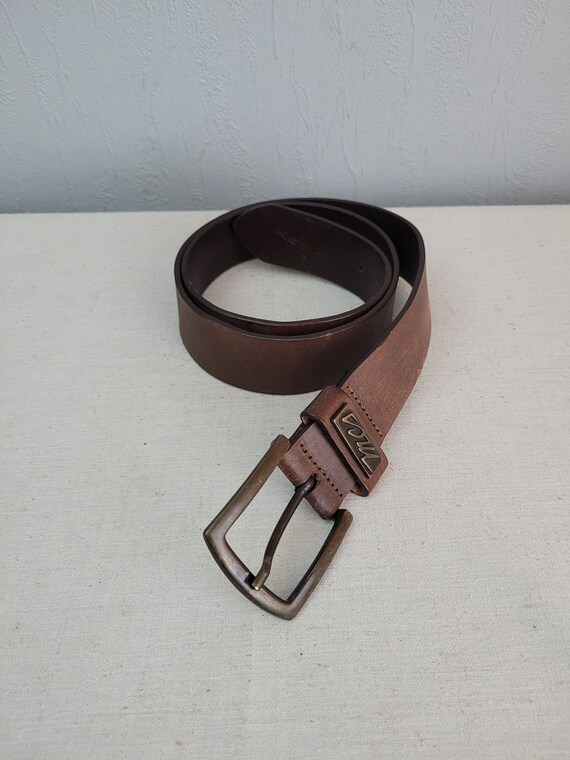 Vintage Leather Belt in Brown | Sturdy Unisex Wai… - image 8
