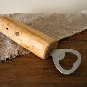 Vintage Bottle opener with Wood Handle Bottle Opener Made in Sweden Beer Bottle Opener Kitchen utensils Mens gift Free Postage