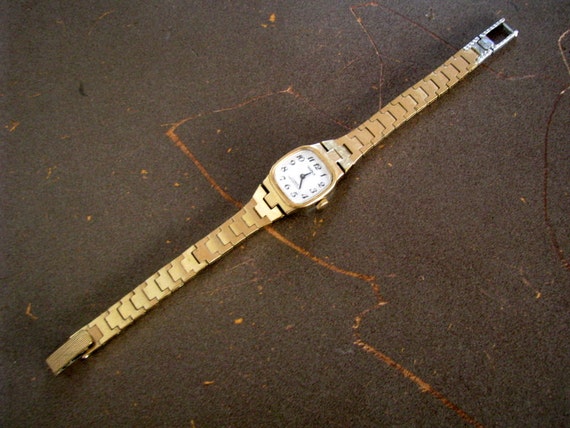 Vintage mechanical gold plated ladies watch CHAIK… - image 3