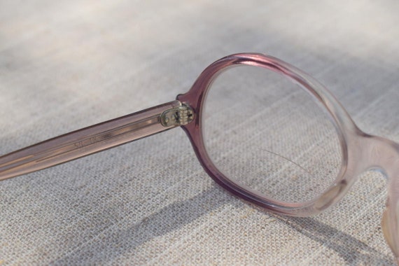 Vintage oval brown pink eyeglasses from the 80s M… - image 6