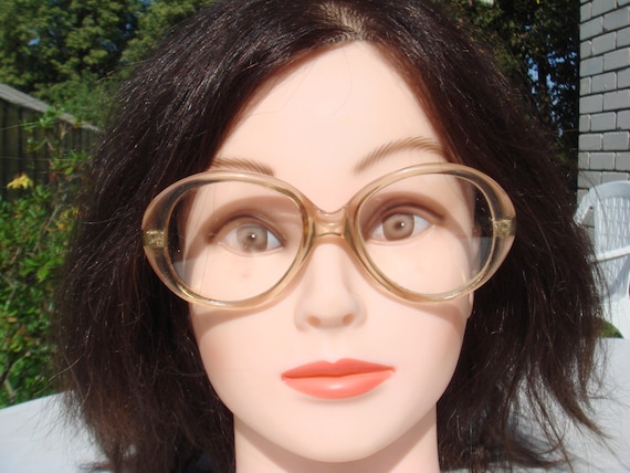 Soviet Russian Plastic Glasses Frame With Metal Arms Eyewear Women Eyewear Prescription Eyeglasses Beige Plastic Etsy UK