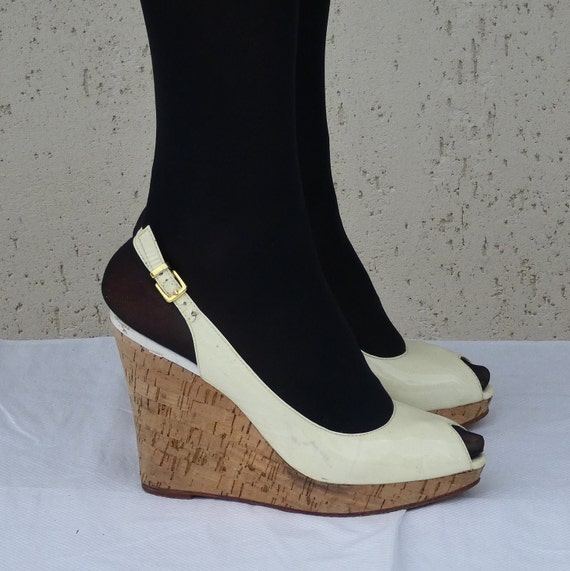 Lissia Heels Ivory Patent Leather