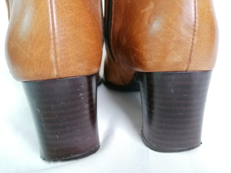 block heel square toe ankle boots