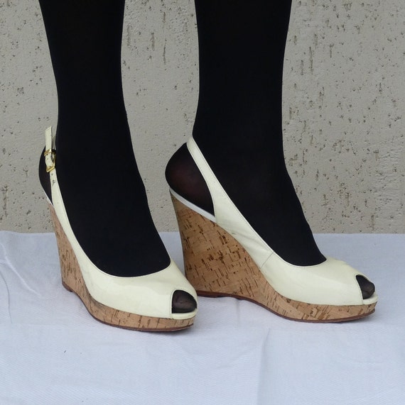 Women Vintage Genuine Leather Spliced Platform Shoes