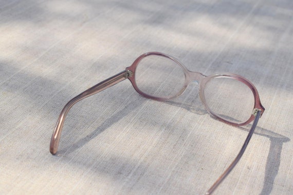 Vintage oval brown pink eyeglasses from the 80s M… - image 7
