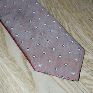 Vintage Krawatte Emilio Lanzetti Seide Männer Krawatte Made in Italy rosa Chamäleon strukturierte Krawatte