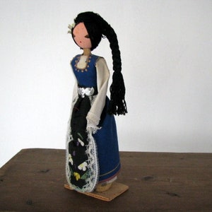 Scandinavian Folk Doll dressed in national costume Traditional Swedish girl Ethnic doll Folk Girl Souvenir Collectible Figure