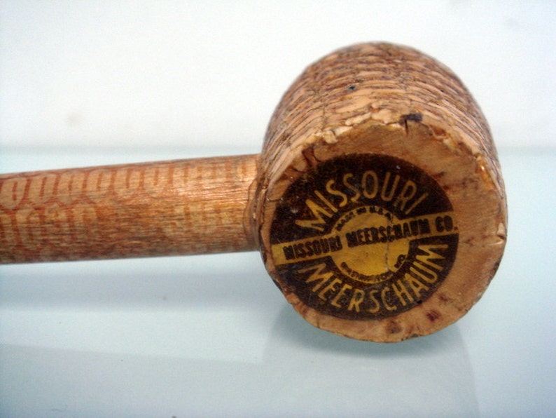 Vintage Wooden Pipe with bakelite holder Tobacco Smoking Pipe collectible mid century pipe gift for him ethnic pipe africans design