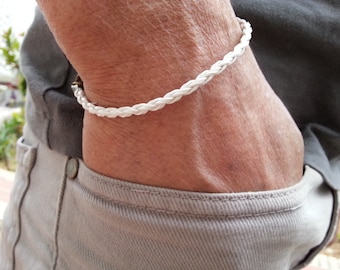 white men string bracelet, mens bracelet cord