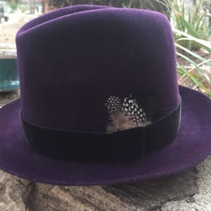 ASHAKA GIVENS High Crown Fedora Hat with Interchangeable Ribbons Lined image 7