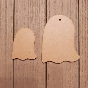 Ghost acrylic blanks 3 inch keychain or ghost badge reel blank with or without holes for keychains purse fobs, etc.