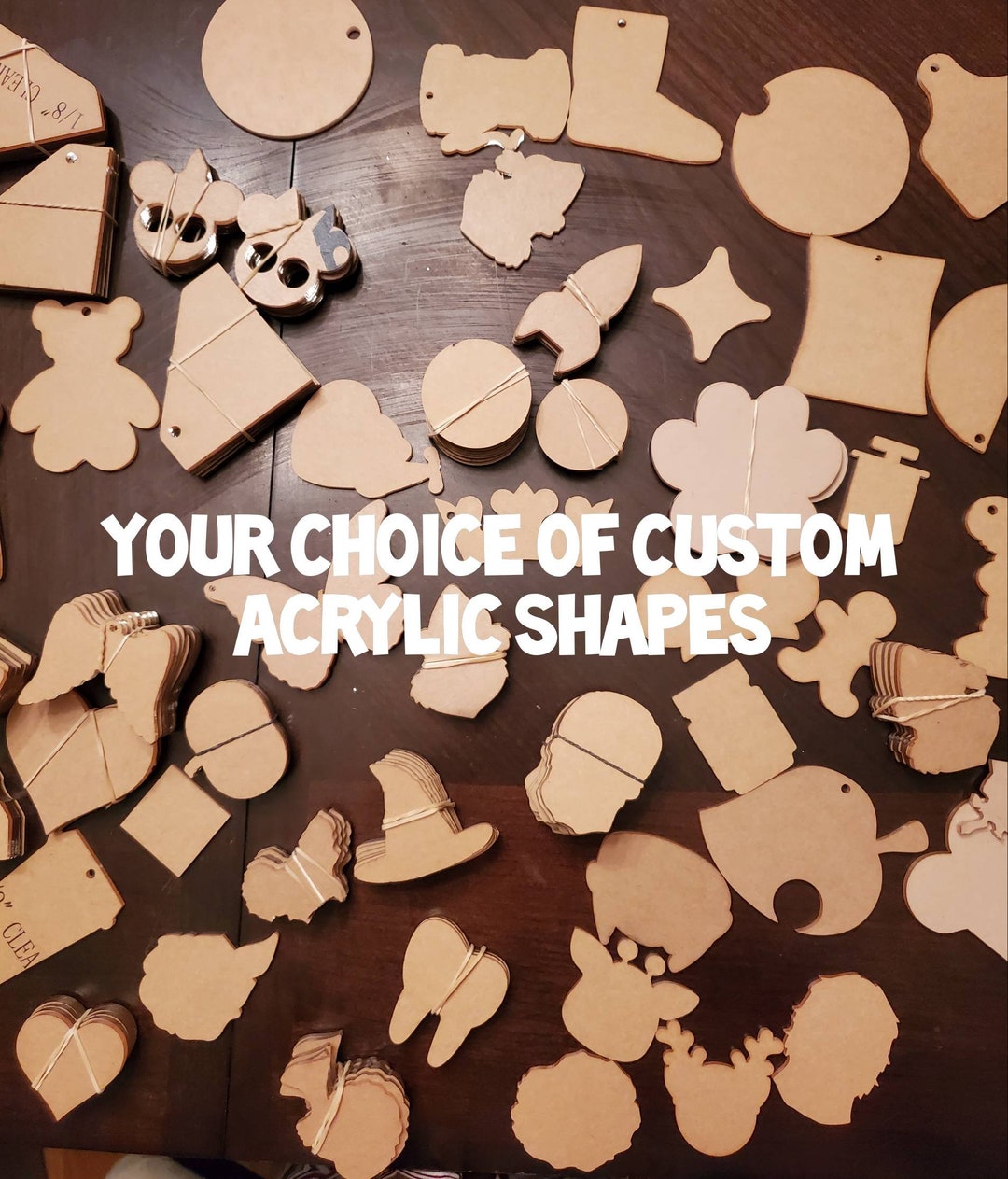 Your Choice Custom Acrylic Keychain Blanks From 3.25 up to 4.5 Inches ...