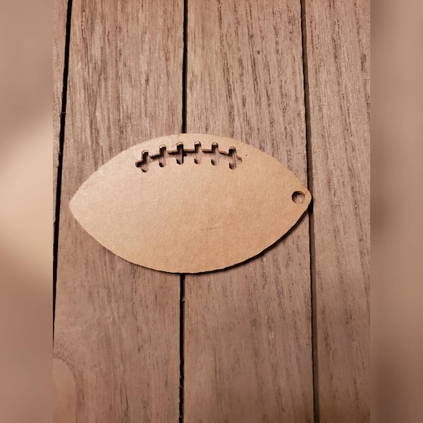 Acrylic Blanks Football Etsy