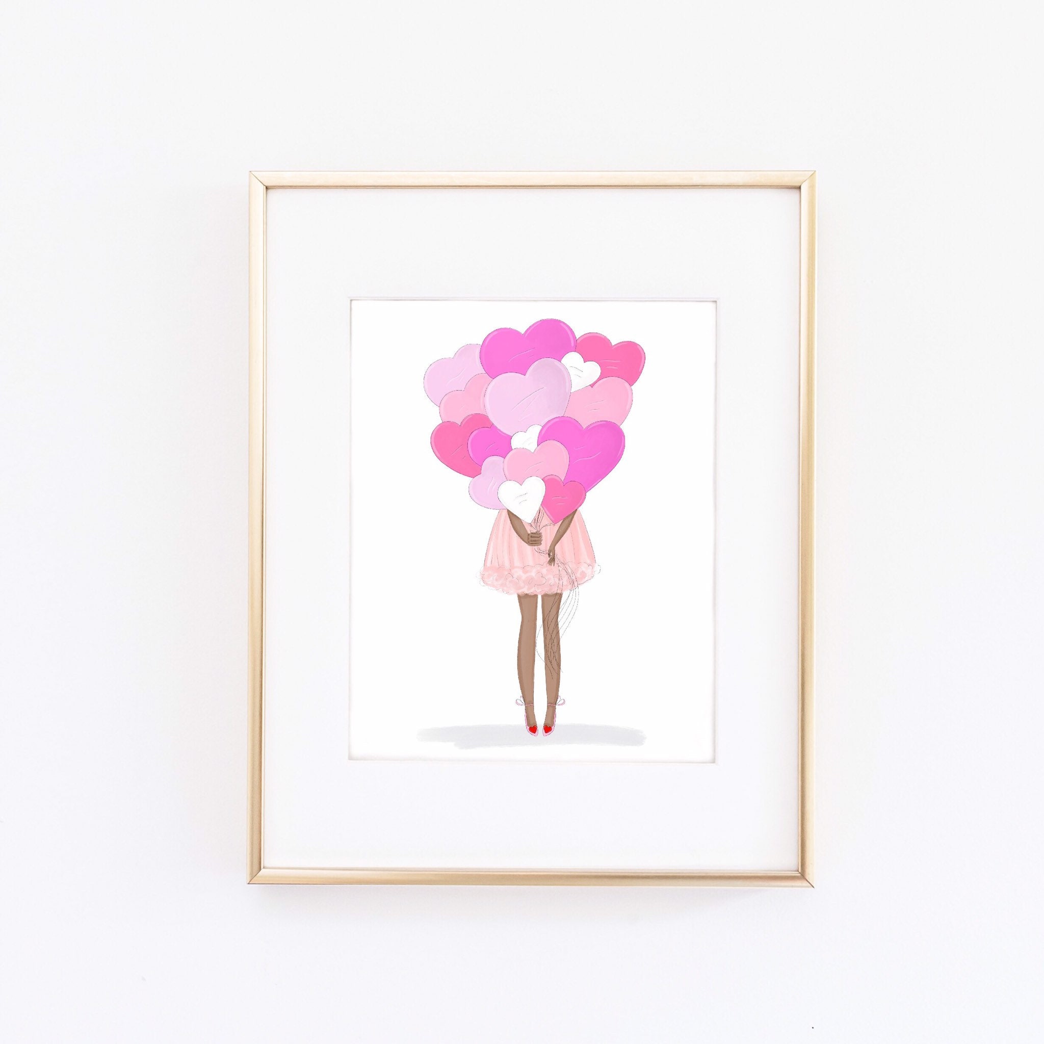 Girly art illustrations Fashion girl wall print Wall art for Etsy