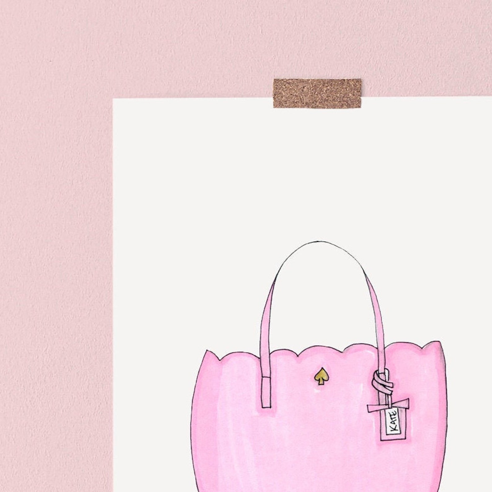 Fashion illustration Kate Spade prints Kate Spade art Wall Etsy