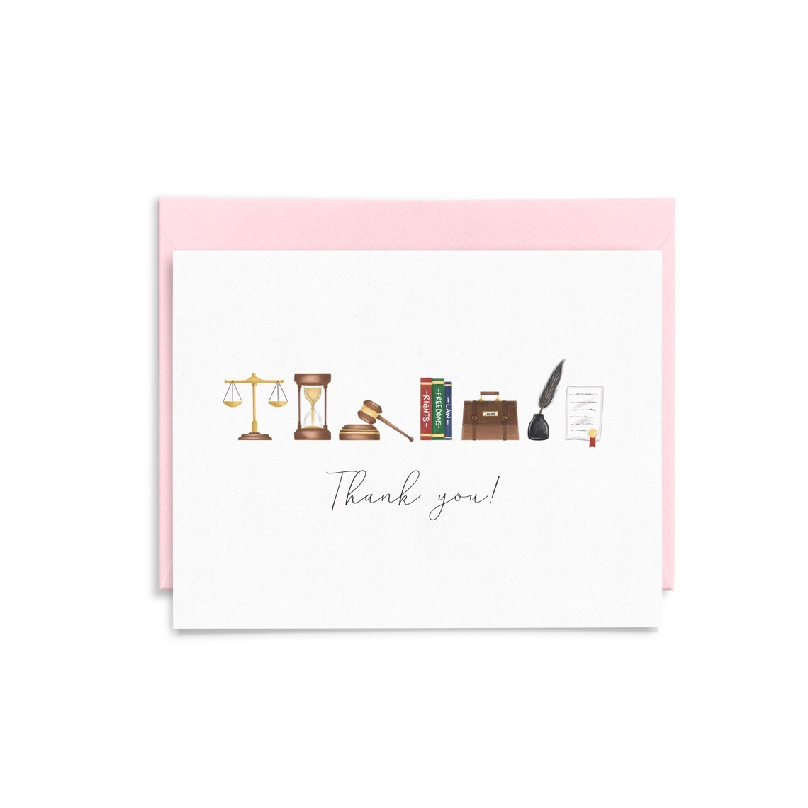 Lawyer Thank You Card Lawyer Appreciation Card Greeting Card Etsy