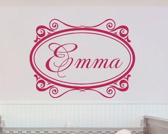 Girls name wall decor - Personalized girls name Wall Decals - Children's Wall Decals - Girls Bedroom Decor - Personalized Name wall decor