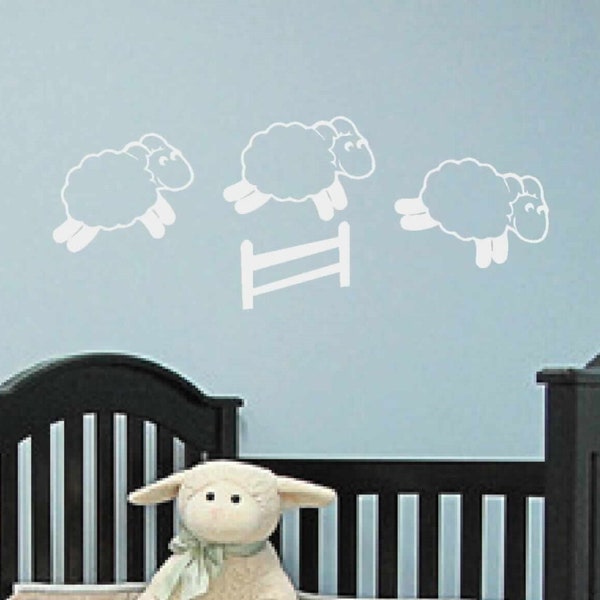 Sheep Wall Decal Etsy