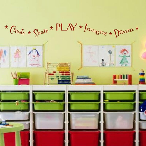 Wall Decal Playroom Etsy