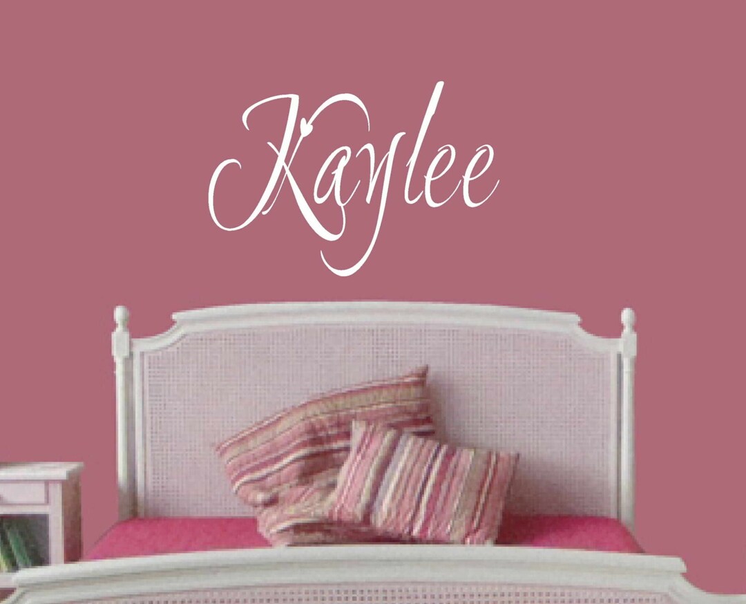 Girl Name Wall Decal, Girls Name Wall Decal, Wall Décor Girls Name