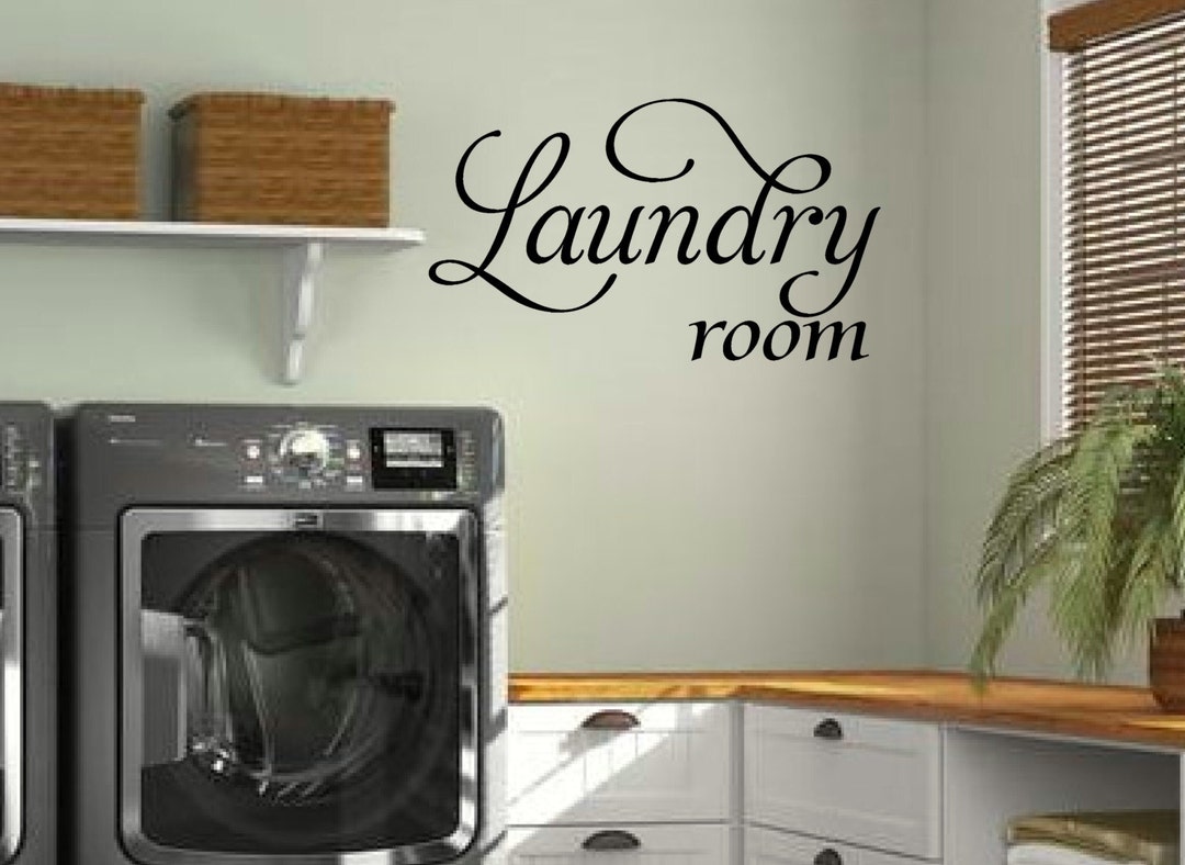 Laundry Wall Decal - Laundry Room Decor - Laundry Room Vinyl Wall Art ...