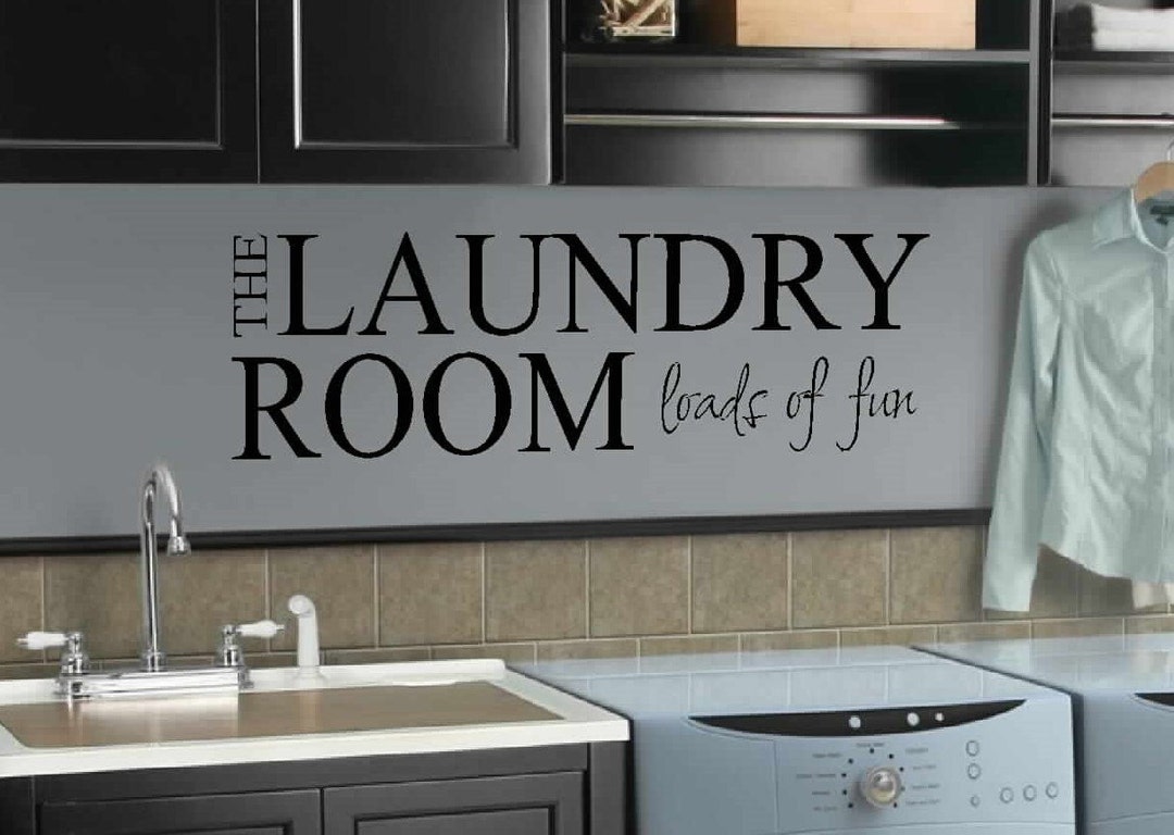 Laundry Room Wall Decal Vinyl Wall Art Laundry Sign THE LAUNDRY ROOM